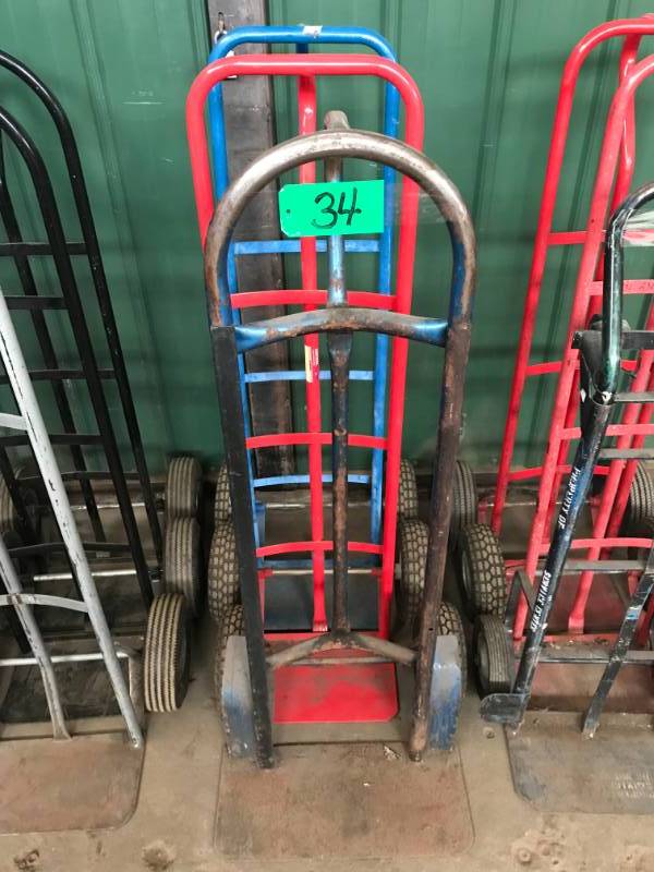lot 34 image: Two Wheel dollies with pneumatic tires