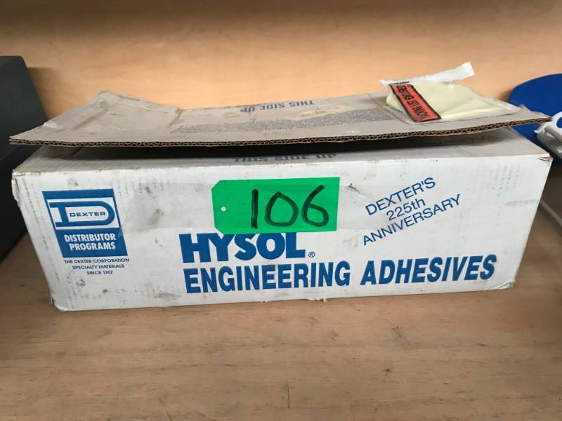 lot 106 image: One box Glue Stick, 25lbs EVA Superstck Dexter Corp 10