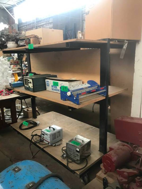 lot 116 image: Large, Very Heavy Duty Shelf Cart