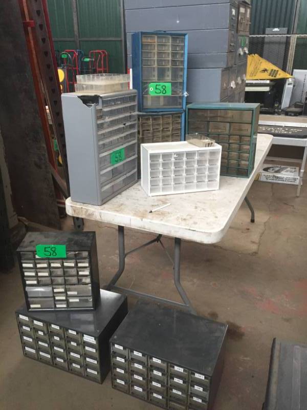 lot 58 image: Lot of 7 Multi Drawer Cabinets