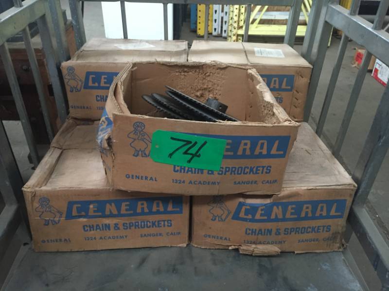 lot 74 image: NIB New in box sprockets