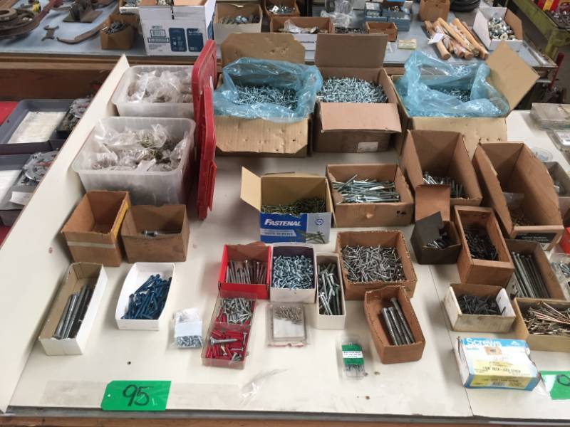 lot 95 image: Table of Screws