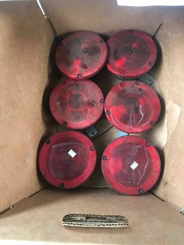 lot 168 image: Six lights with red lenses