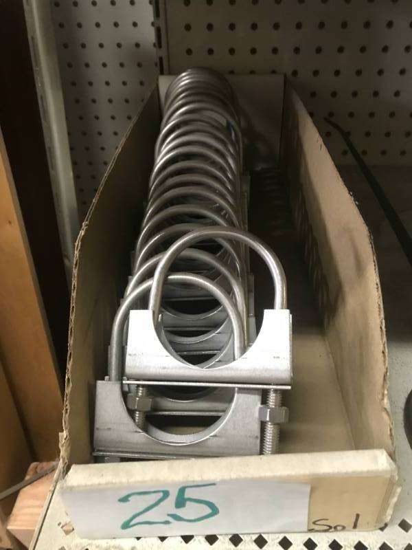 lot 210 image: Stainless steel U Clamps New (25)