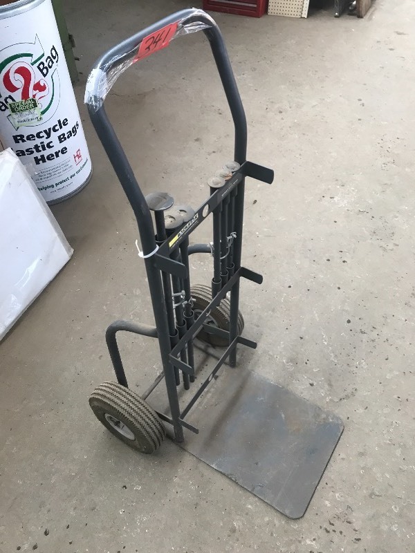 lot 341 image: Two 2-Wheel Dollies, Four 4-Wheel Dollies & 1 Shop Cart