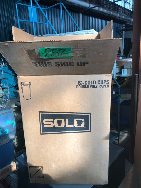 lot 257 image: Solo Cups - one full case of Cold Cups double Poly Paper