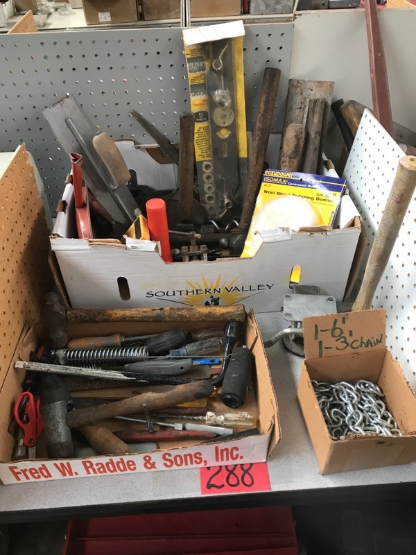 lot 288 image: Two Tool Boxes and Two Trays of Tools
