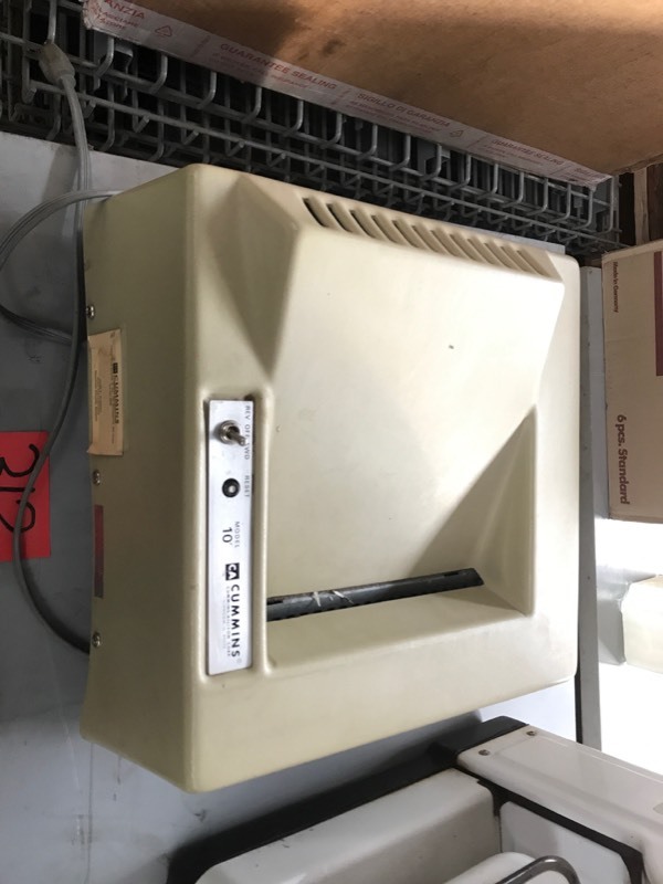 lot 312 image: HD Paper Shredder Cummins Model 10 115V Made in USA