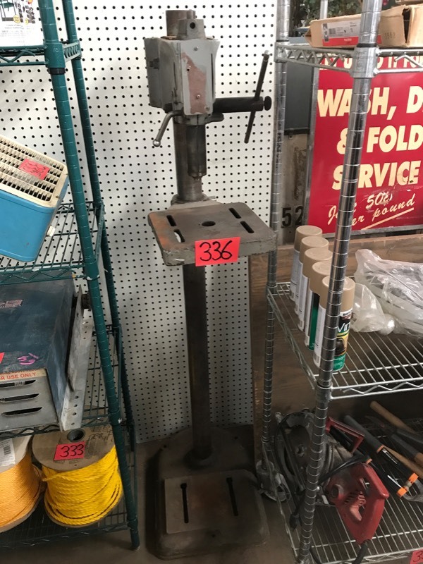 lot 336 image: One Vintage Drill Press Stand Rockwell USA (Pittsburgh)