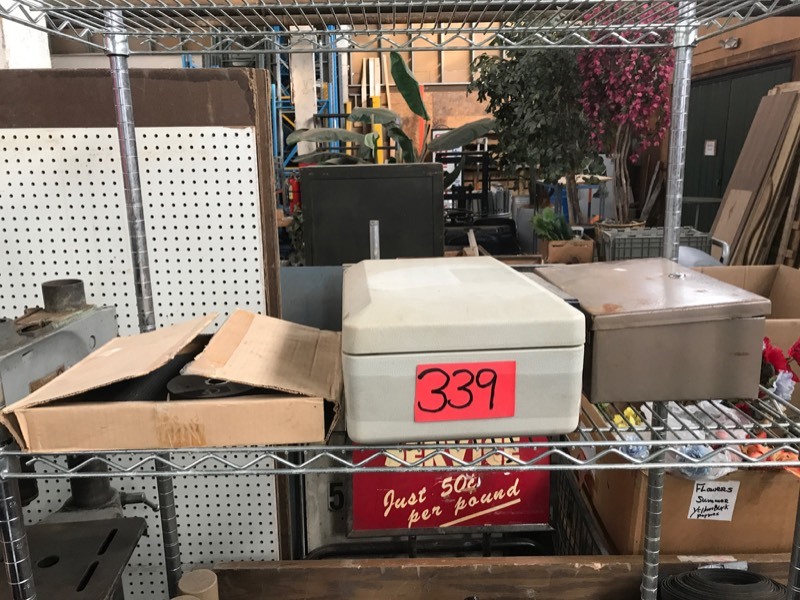 lot 339 image: Box of Cutoff Blades (5) 12, 2 Lock Boxes