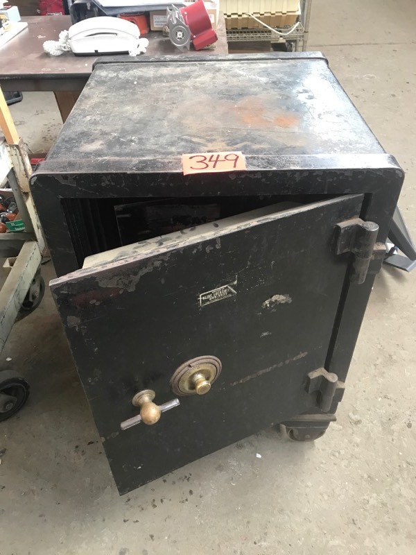 lot 349 image: Antique floor safe