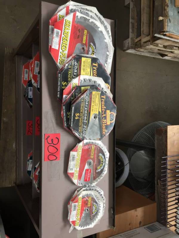 lot 300 image: New Saw Blades (18) Contractor quality, Various 5-10