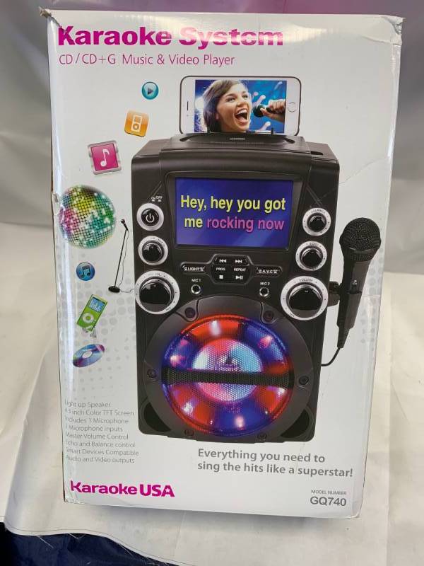lot 27 image: Karaoke System & Music Player ($80 retail)