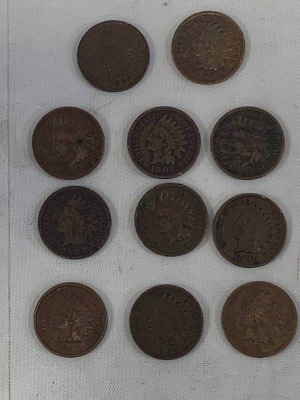 lot 46 image: 1898-1908 Indian Head Penny Set
