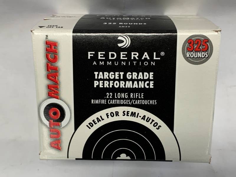 lot 64 image: Federal Target .22 Ammo Ammunition 325 Rounds