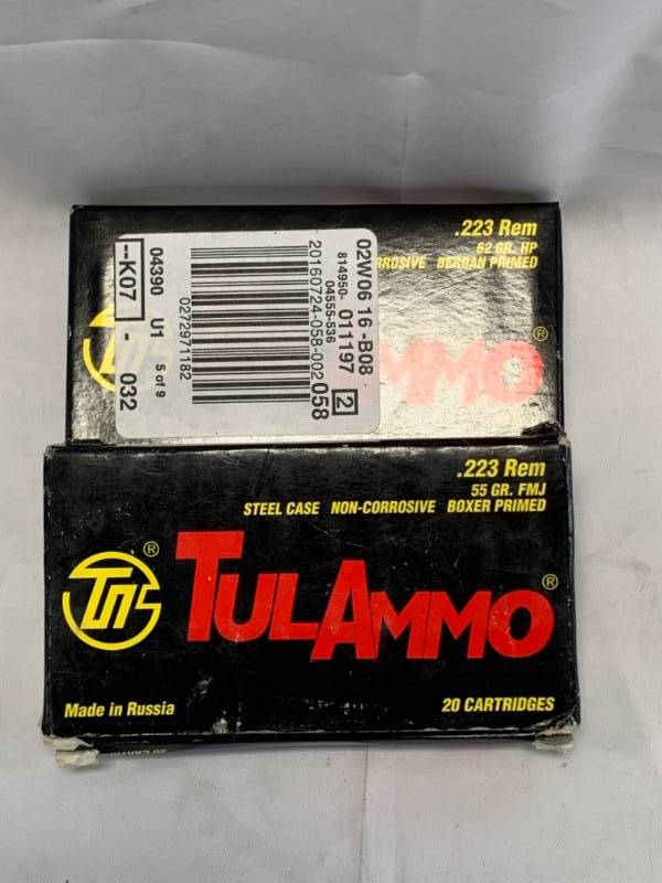 lot 78 image: 40 Rounds of .223 Ammo