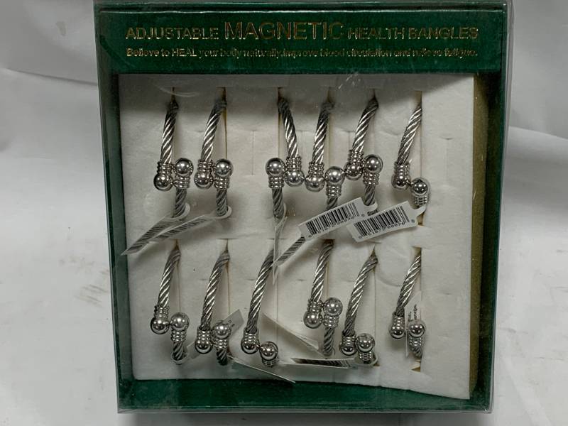 lot 97 image: Adjustable Magnetic Bracelets ($240 retail box)