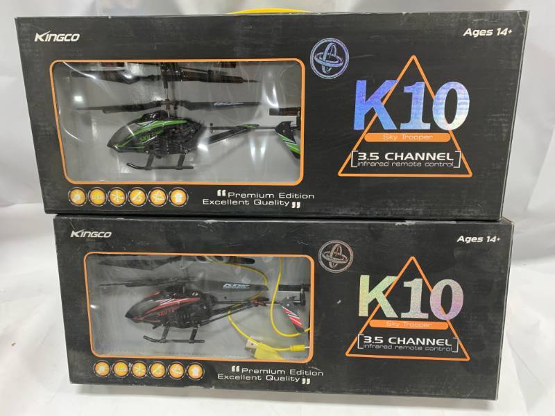 lot 101 image: Lot of 2 Remote Control Helicopters