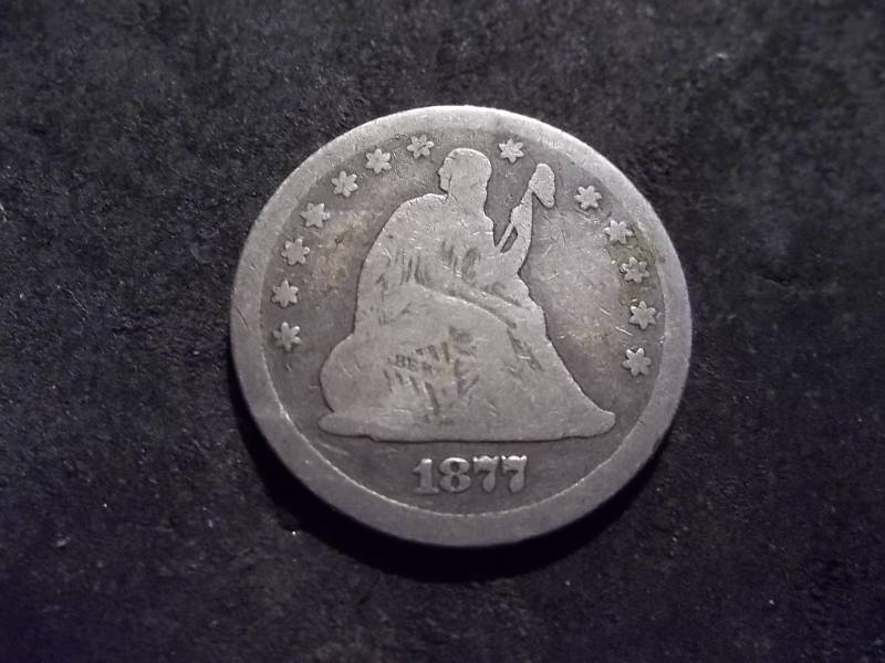 1877  Seated Liberty Quarter