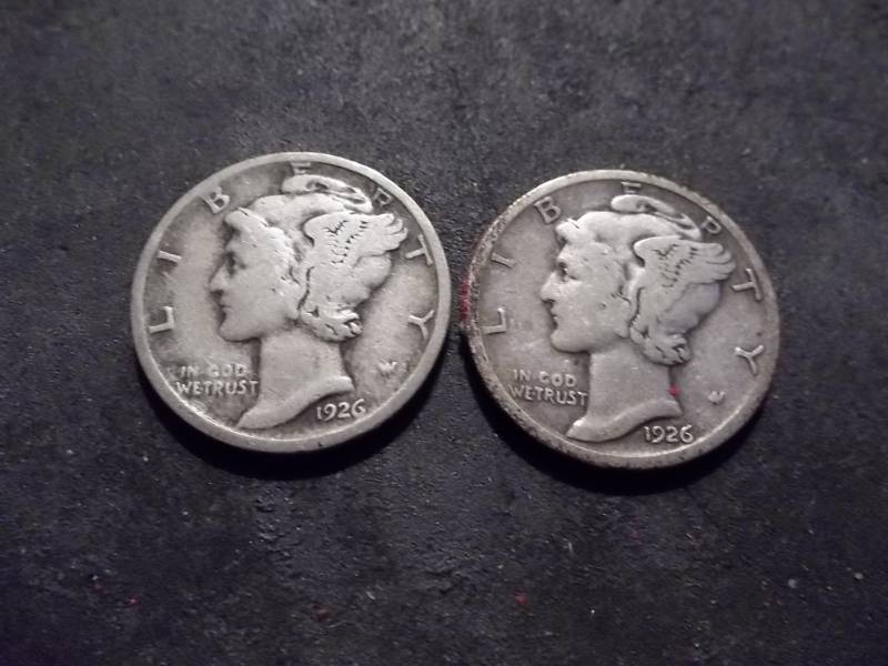 1926, D Mercury Dimes