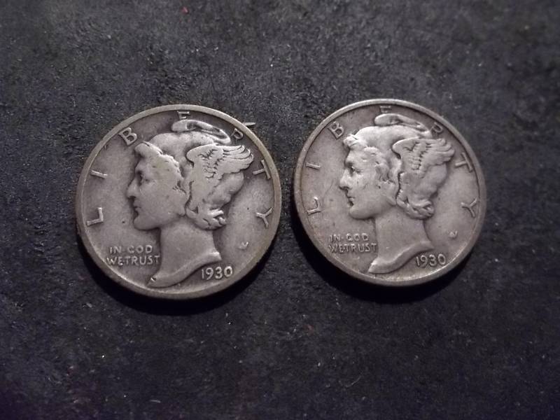 1930, 1930 S Mercury Dimes