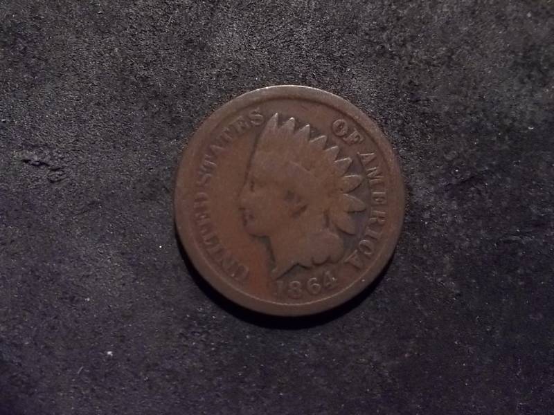 1864 Indian Head Cent Later Strike