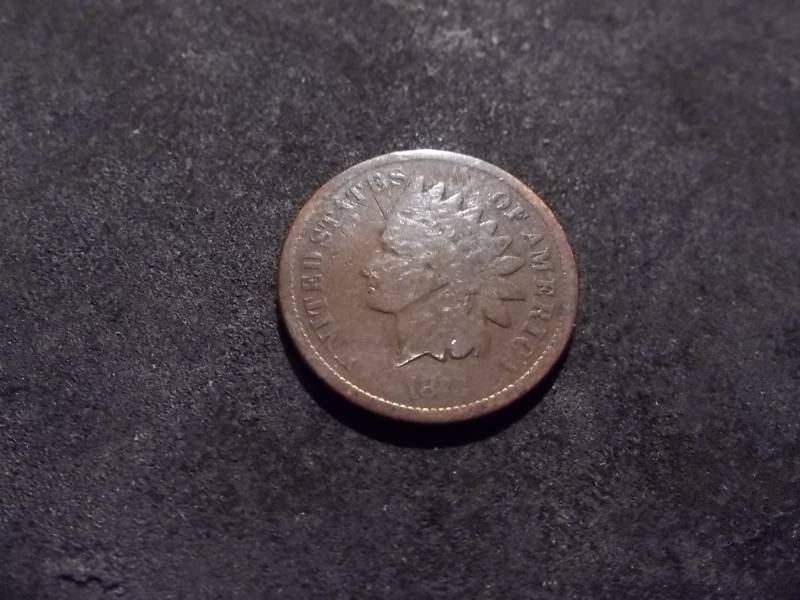 1873 Indian Head Cent Closed 3