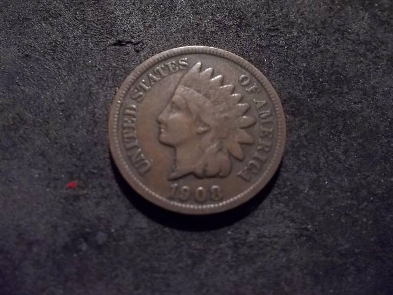 1908 S Indian Head Cent Key Coin