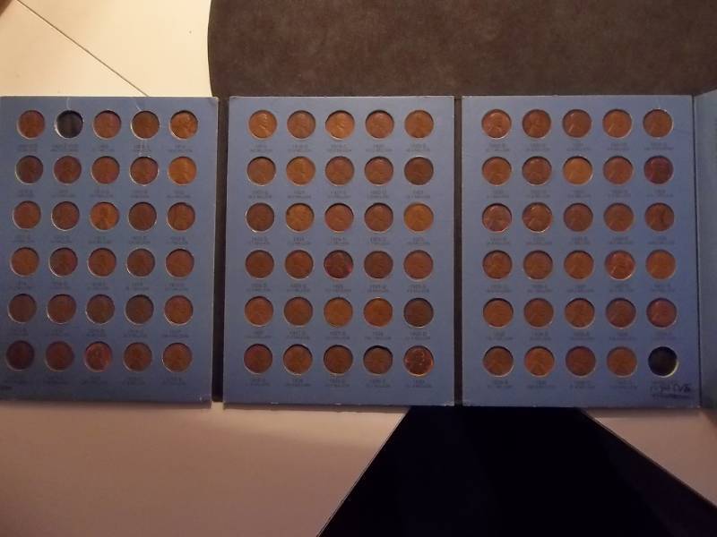 Lincoln Cent Collection From 1909 To 1940