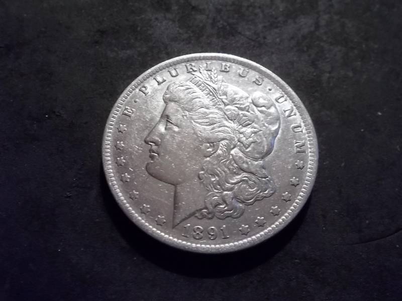 1891 O Morgan Silver Dollar