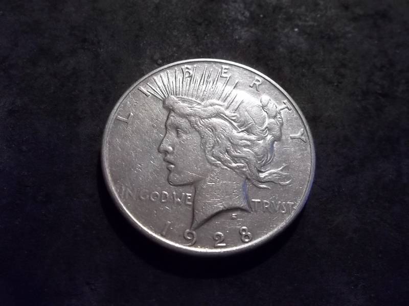 1928 S Silver Peace Dollar