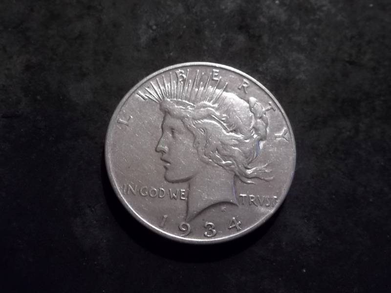 1934 D Silver Peace Dollar