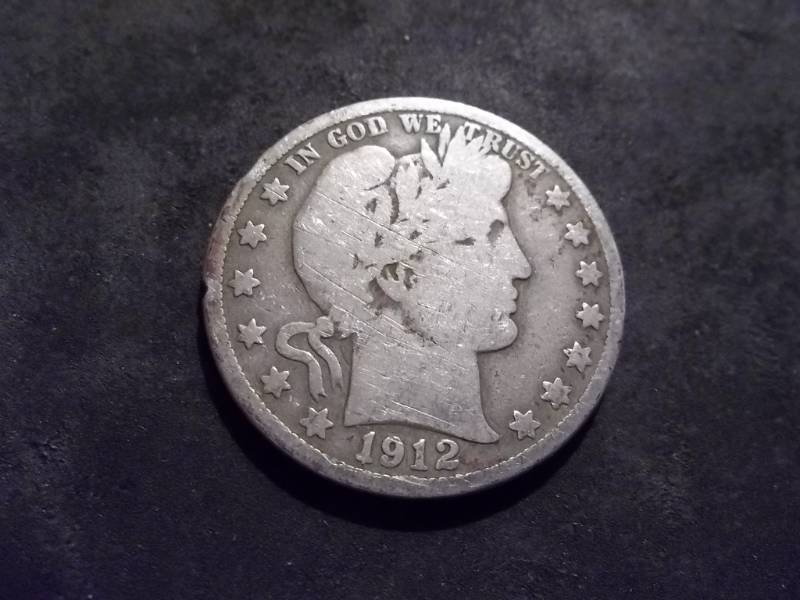 1912 S Barber Half Dollar