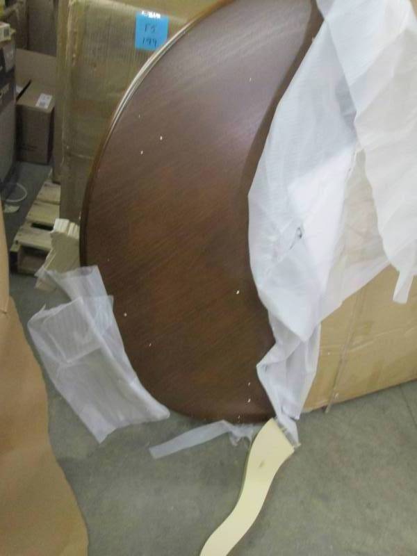 Round Wood Table Top and Feet, - no...