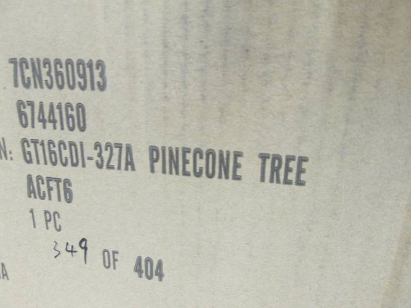 Pine Cone Tree open box, untested...