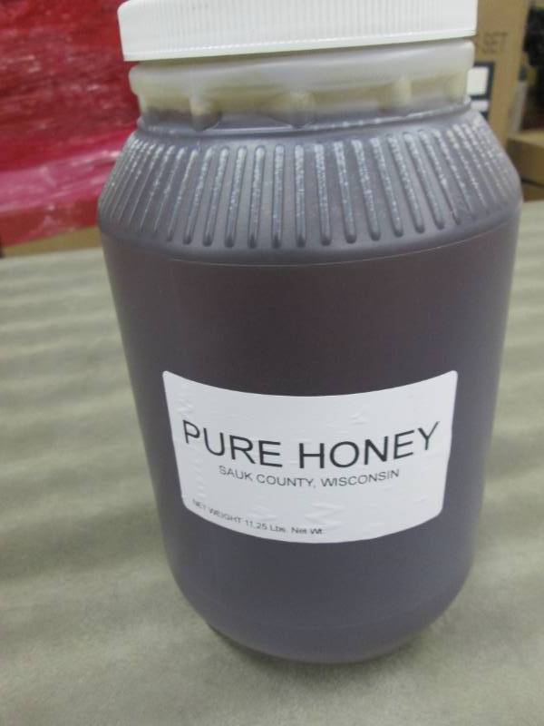 11.25 lb Plastic Jar of Pure Honey ...