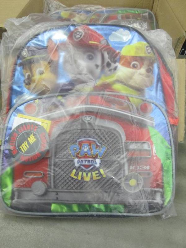 Lot of 5 Paw Patrol Back Packs...