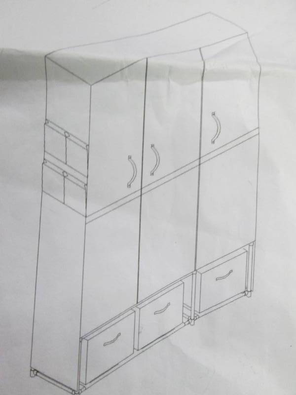 Tres Storage Closet Black open box ...