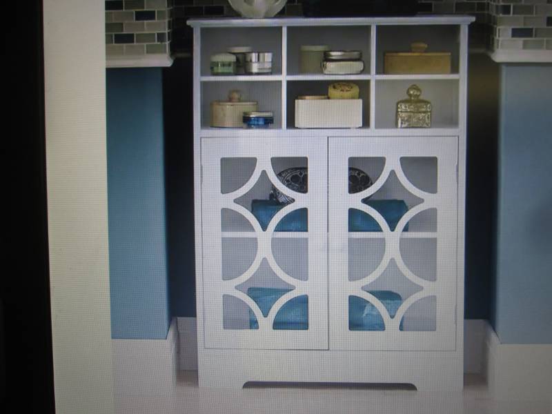 Lattice Six-Cubby Cabinet open box ...