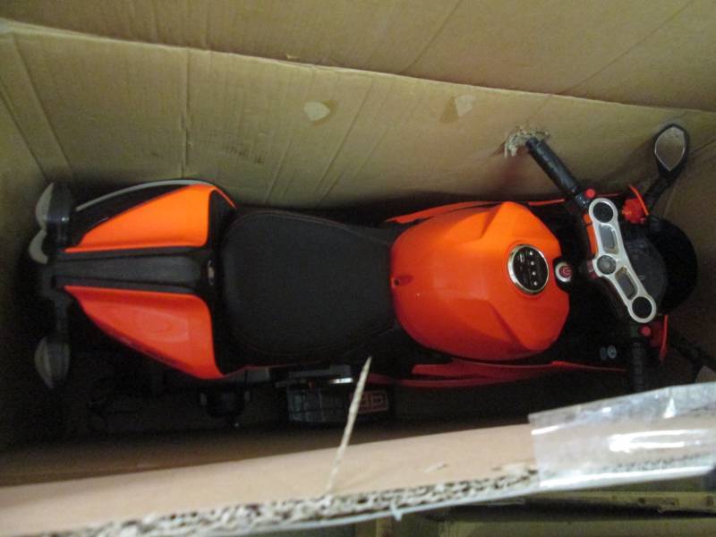 Orange Motorbike with LED Lights op...
