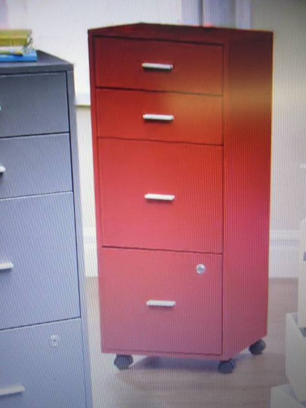 Locking 4-Drawer File Cabinet open ...