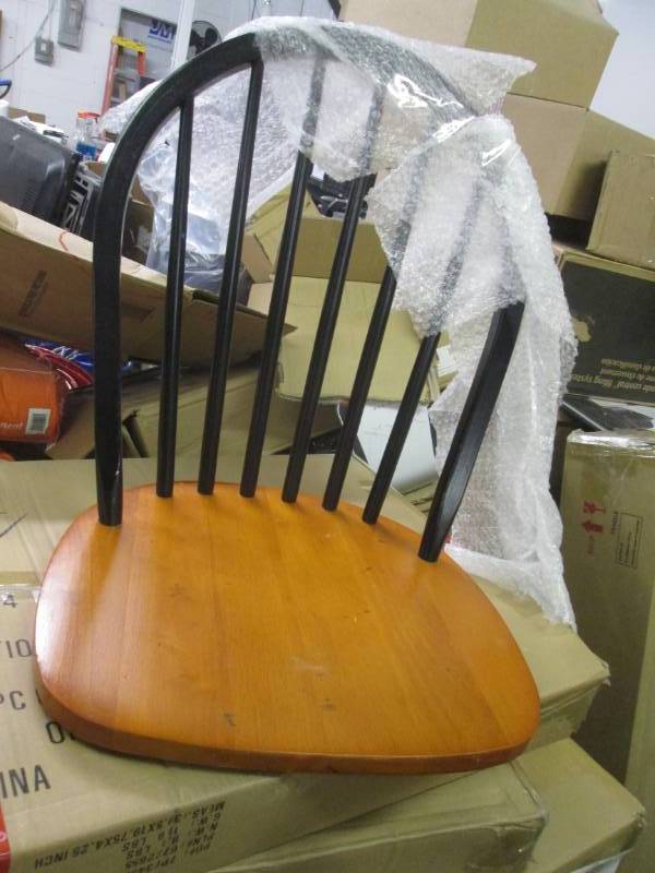 2 Arrow back Chairs open box return...