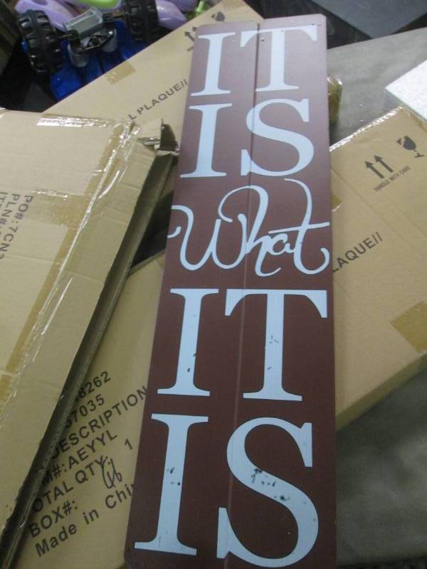 It Is What It Is Wall Plaque 30 x...