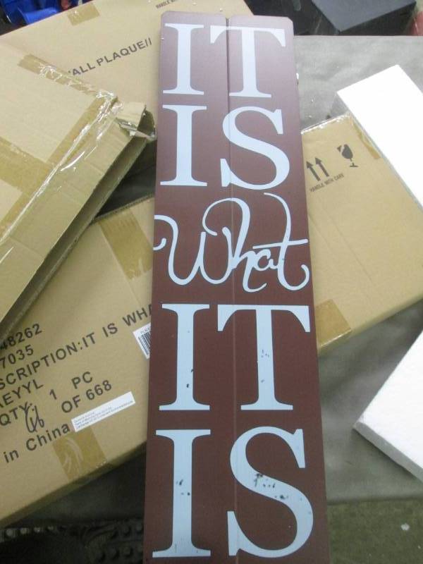 It Is What It Is Wall Plaque 30 x...