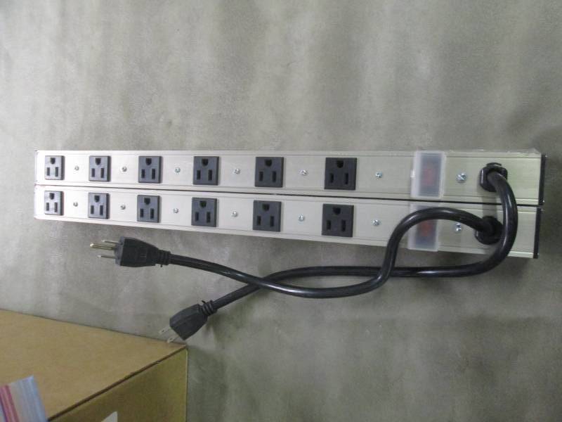 Lot of 2 Slimline 6 Outlet Powerstr...