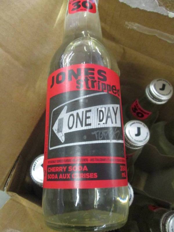 2 Cases of 12 Jones Stripped Cherry...
