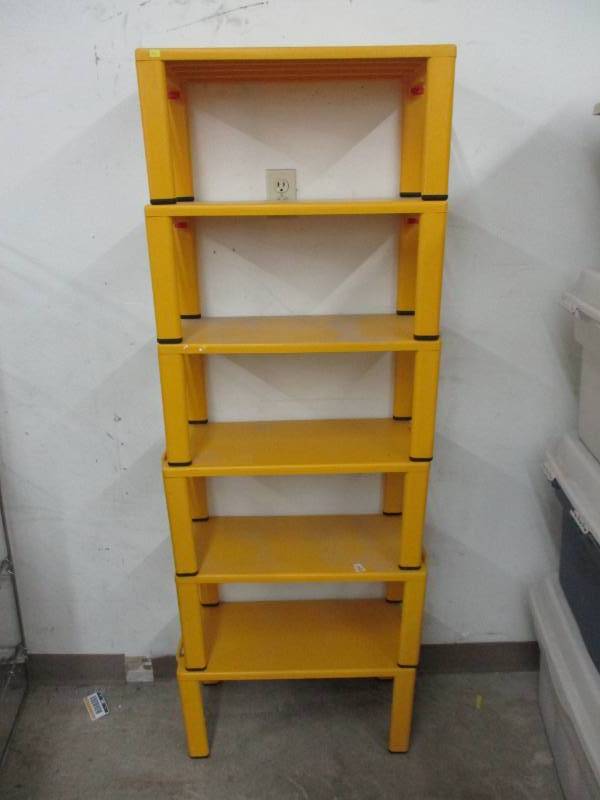 lot 54 image: 23 l x11 high and there are 6 x Stackable Shelves