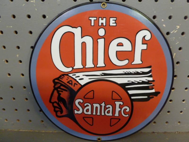 lot 5 image: Porcelain Sign