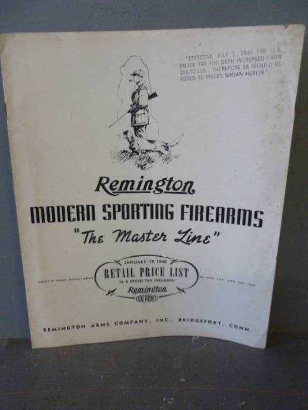 lot 35 image: Vintage Remington Catalog