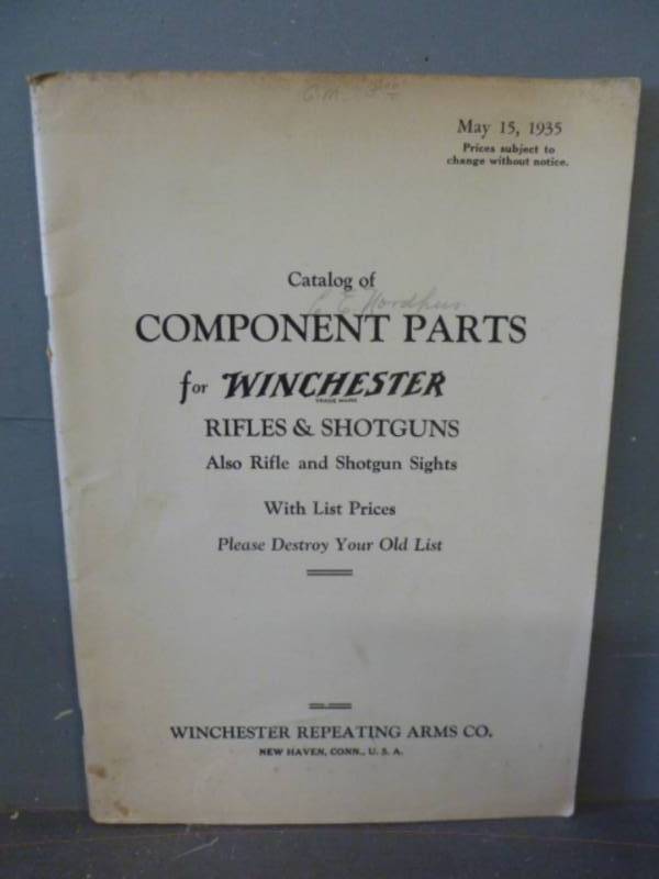 lot 95 image: Vintage Winchester Catalog